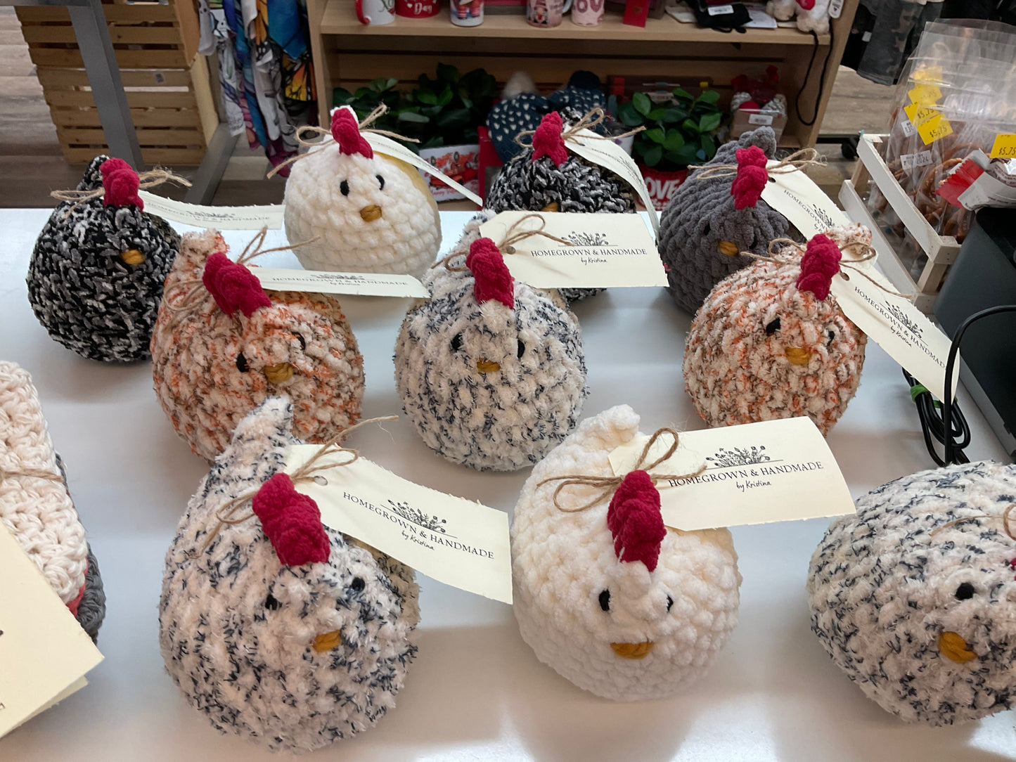 Crocheted Chickens