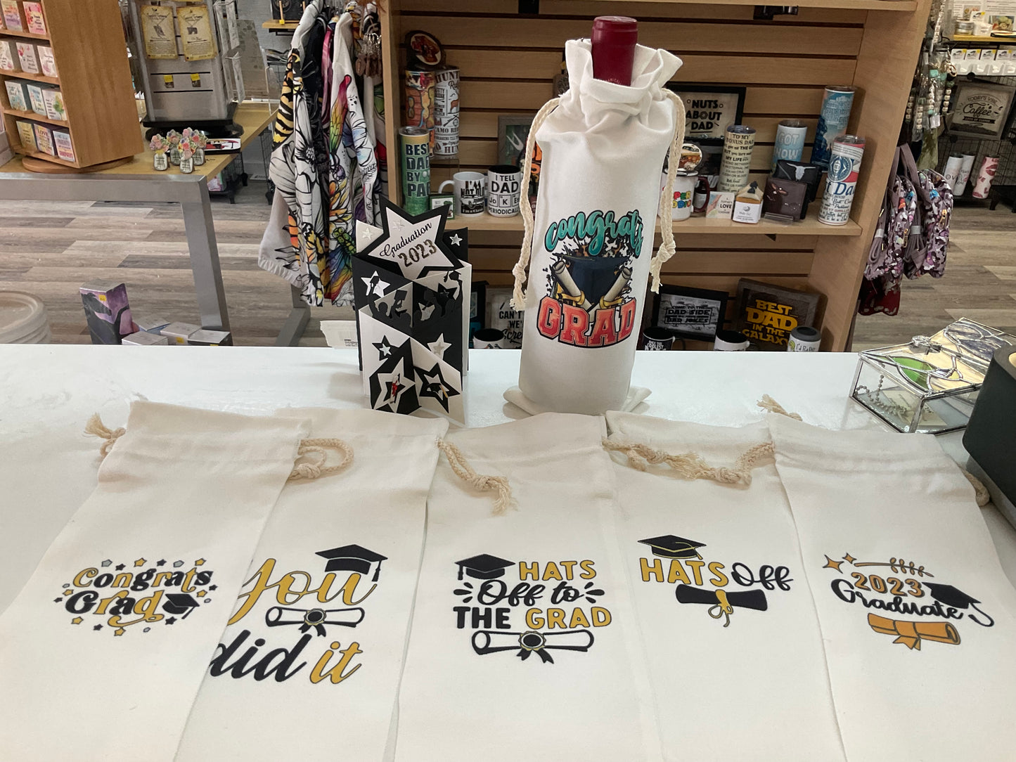 Grad Wine Bottle Bags