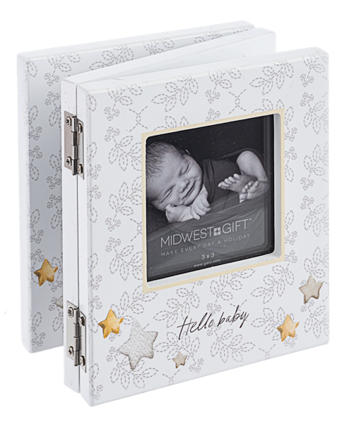 Baby Stage 3x3 Frame - Coming Soon, On The Way, & Hello Baby