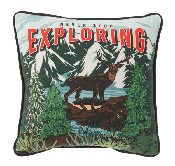 Embroidered Outdoor Throw Pillows