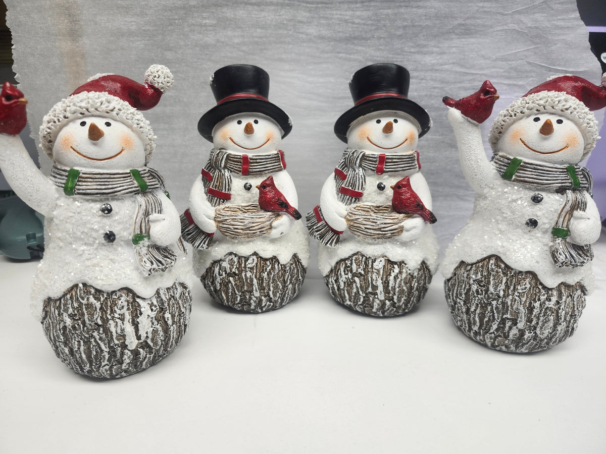 Snowman Cardinal Figures