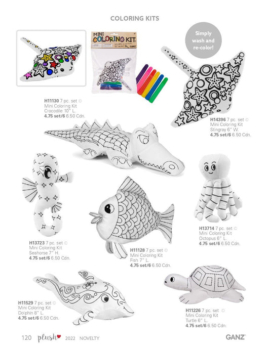 Color animal kit with markers