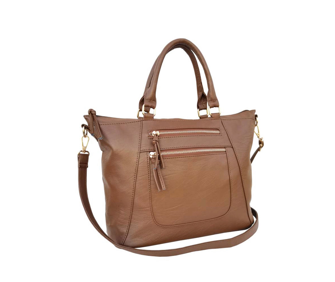 Shoulder Tote Purse Camel