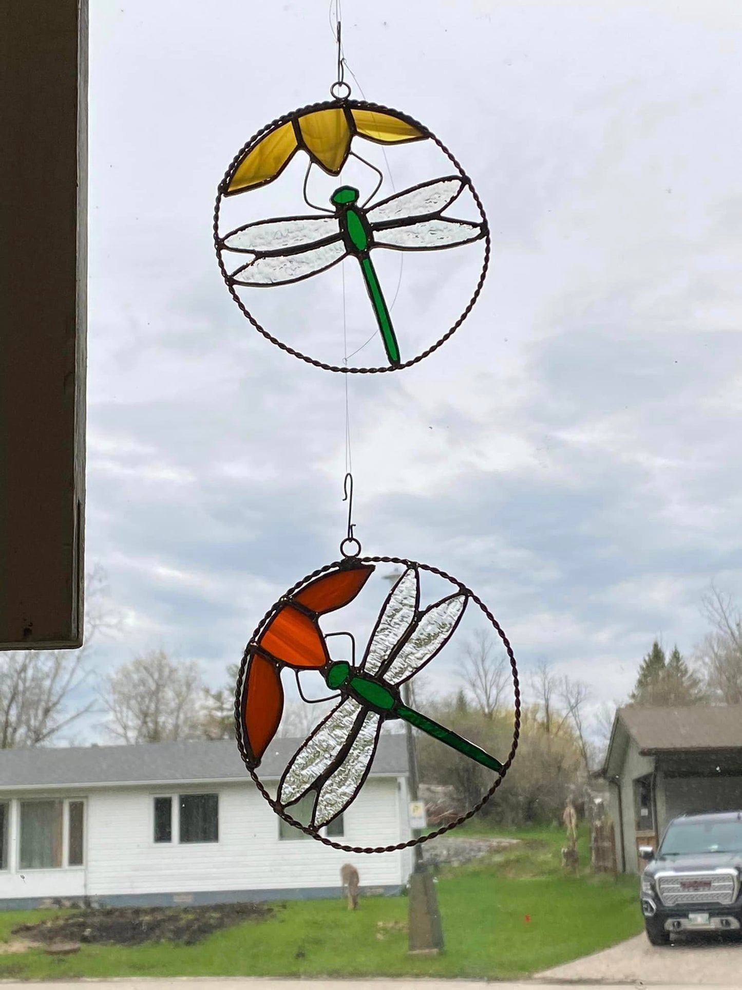 Dragonfly With A Twist Suncatcher