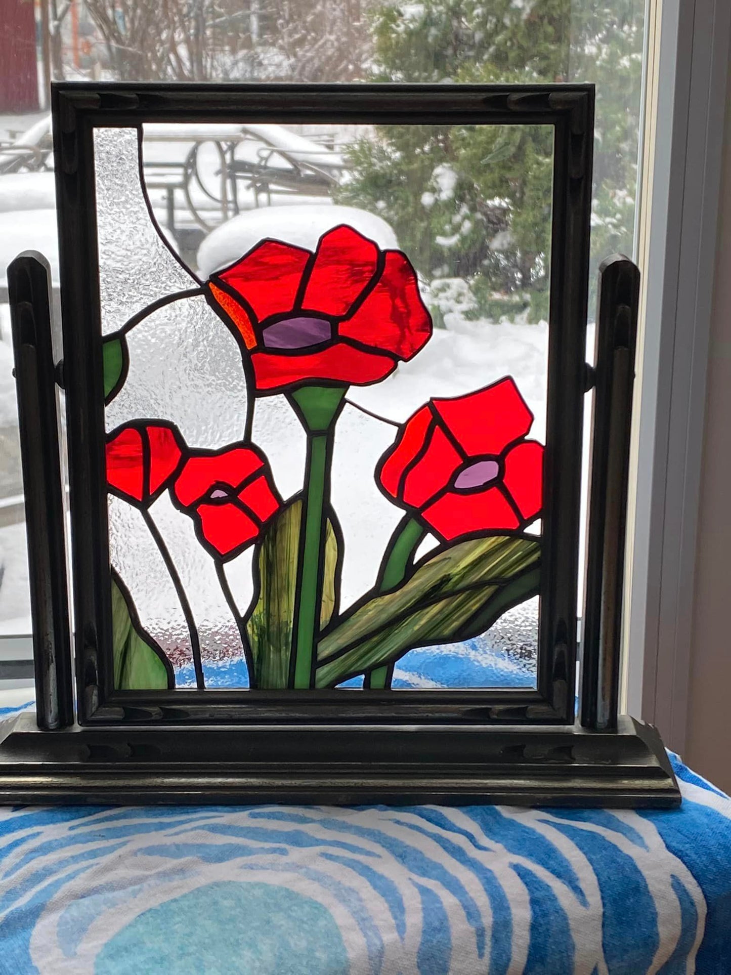 Poppies Stainglass
