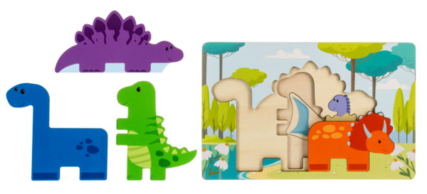 Wooden Dino Puzzle