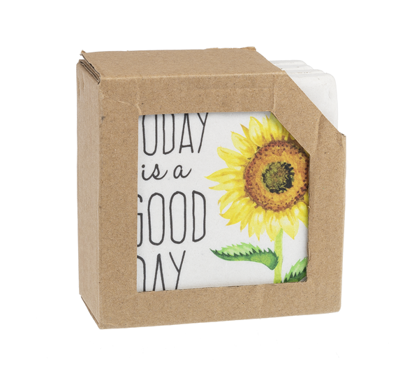 Sunflower Coaster Set