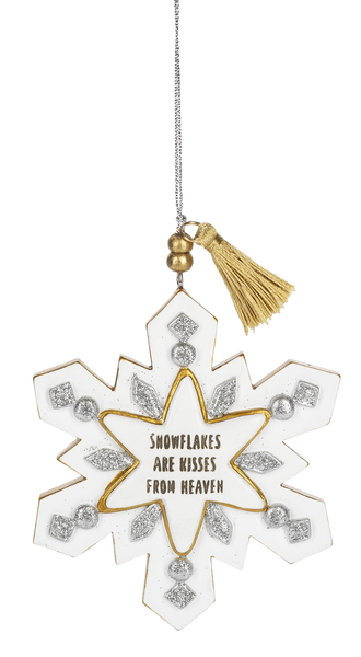 Snowflakes are Kisses from Heaven Ornament