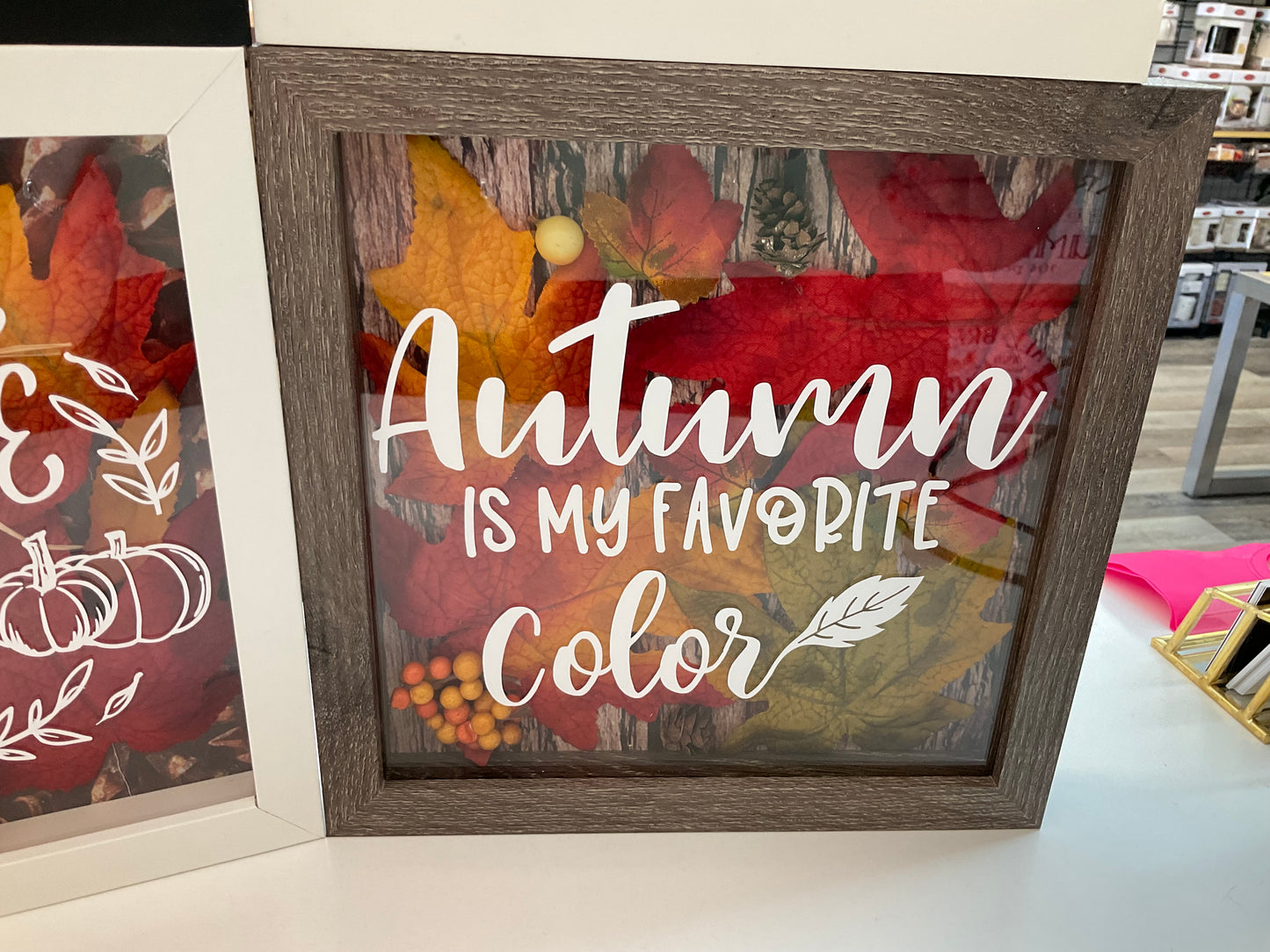 Fall Themed Shadow Boxes