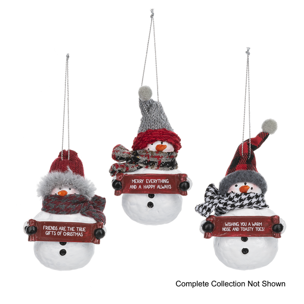 Cozy Snowman Ornaments