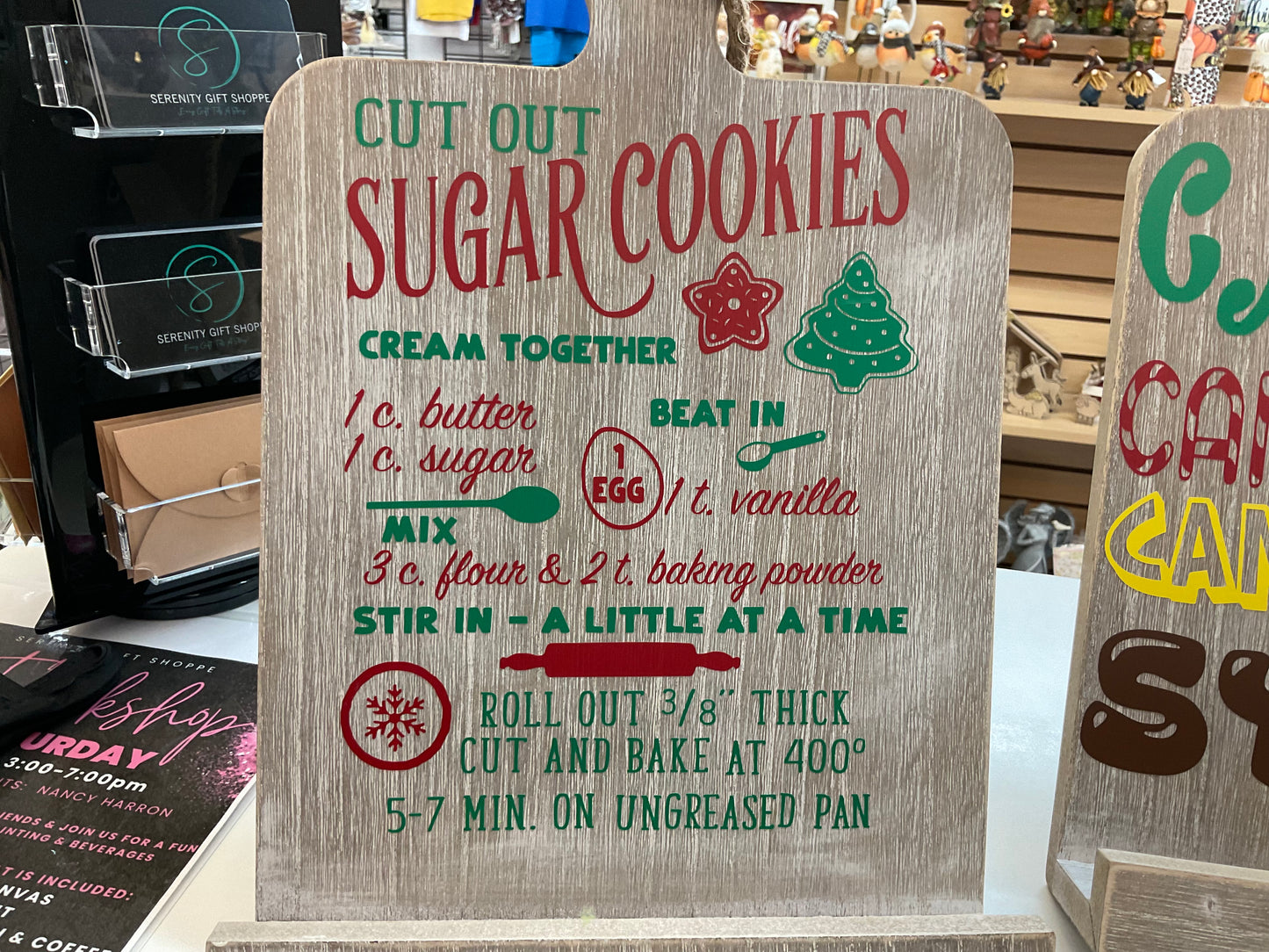 Christmas Themed Cookbook Stand