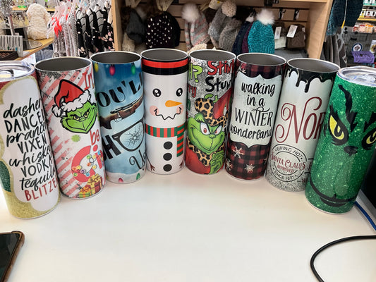 Holiday Themed Tumblers