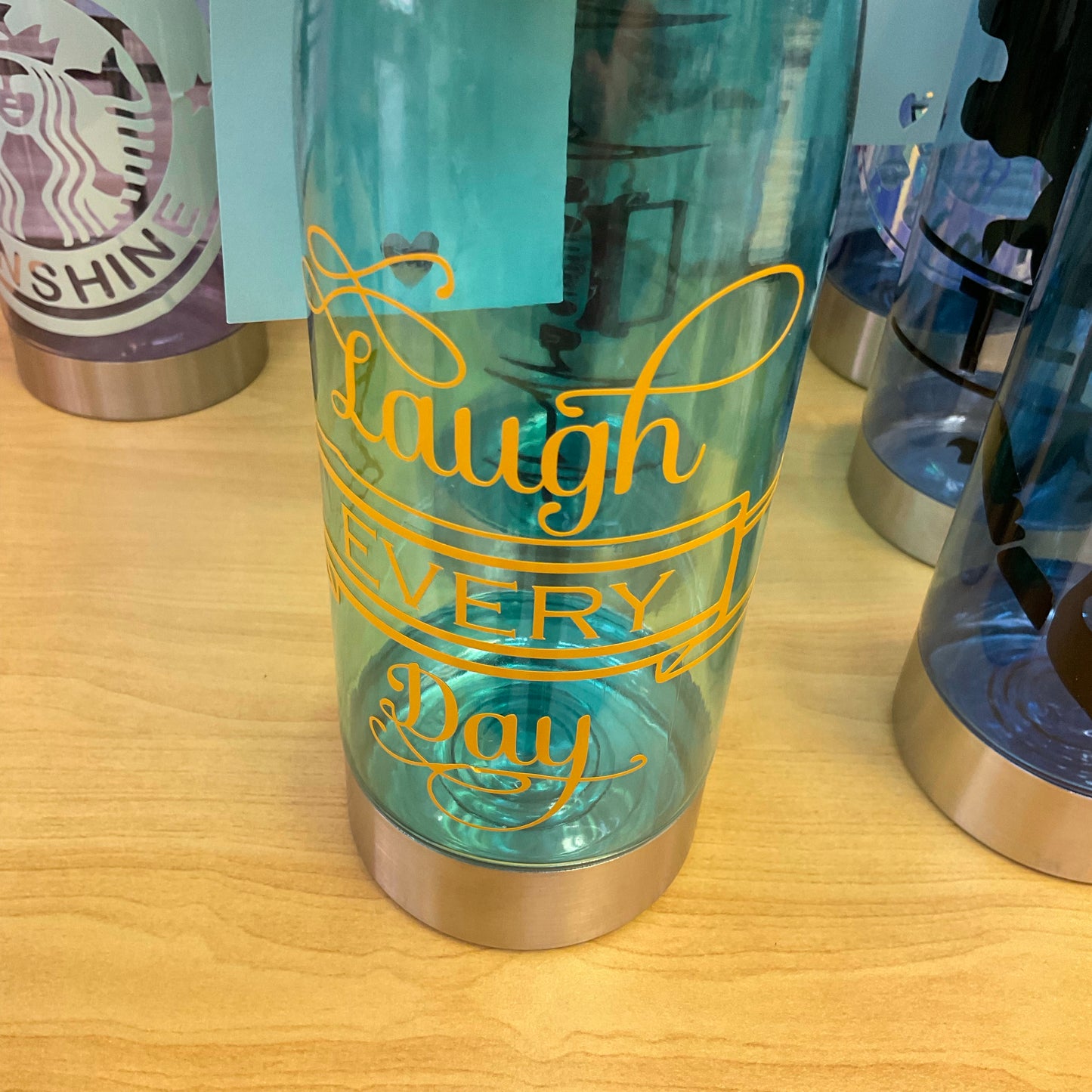 Coloured Plastic Water Bottle