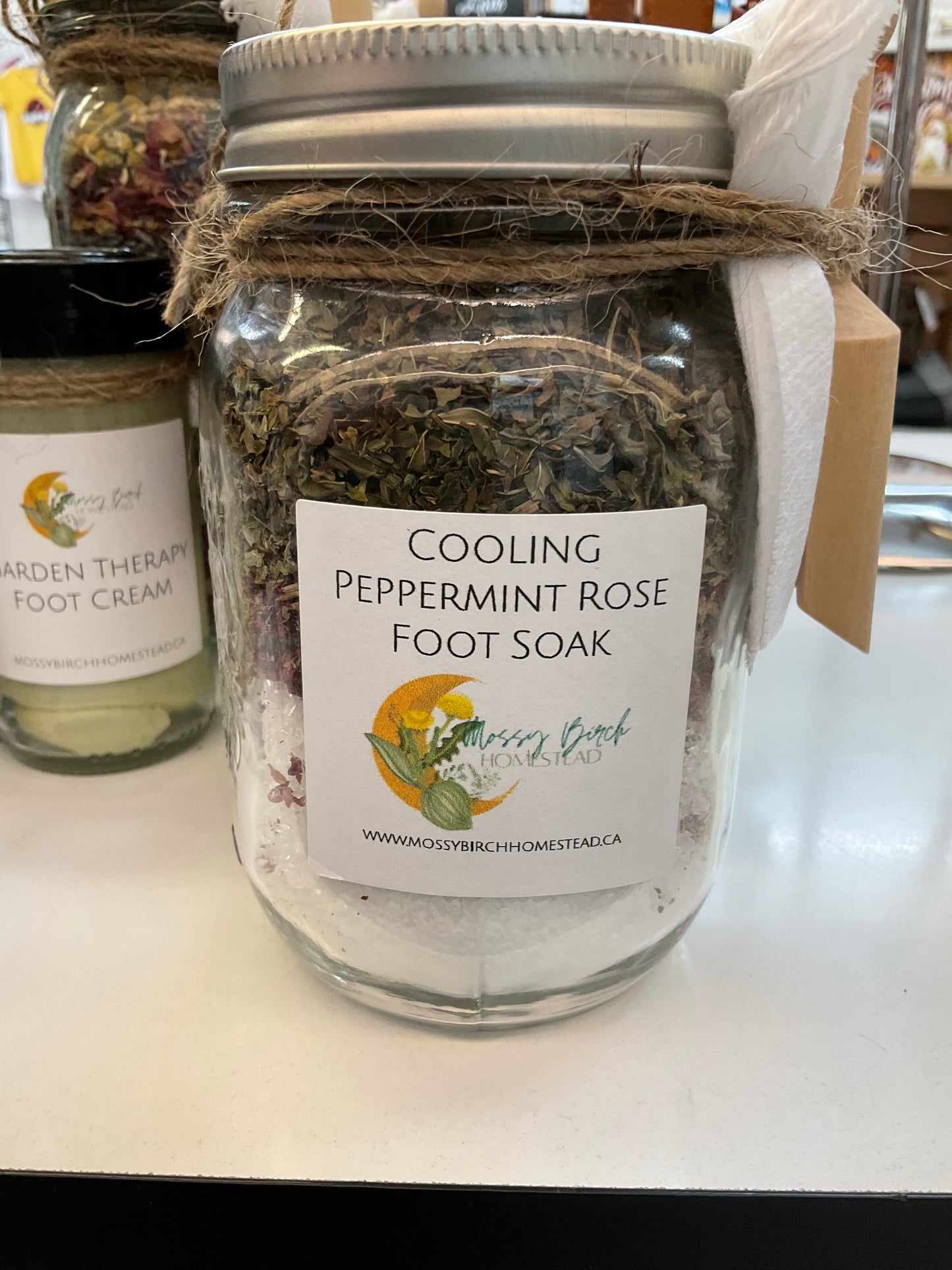 Cooling Peppermint Rose Foot Soak