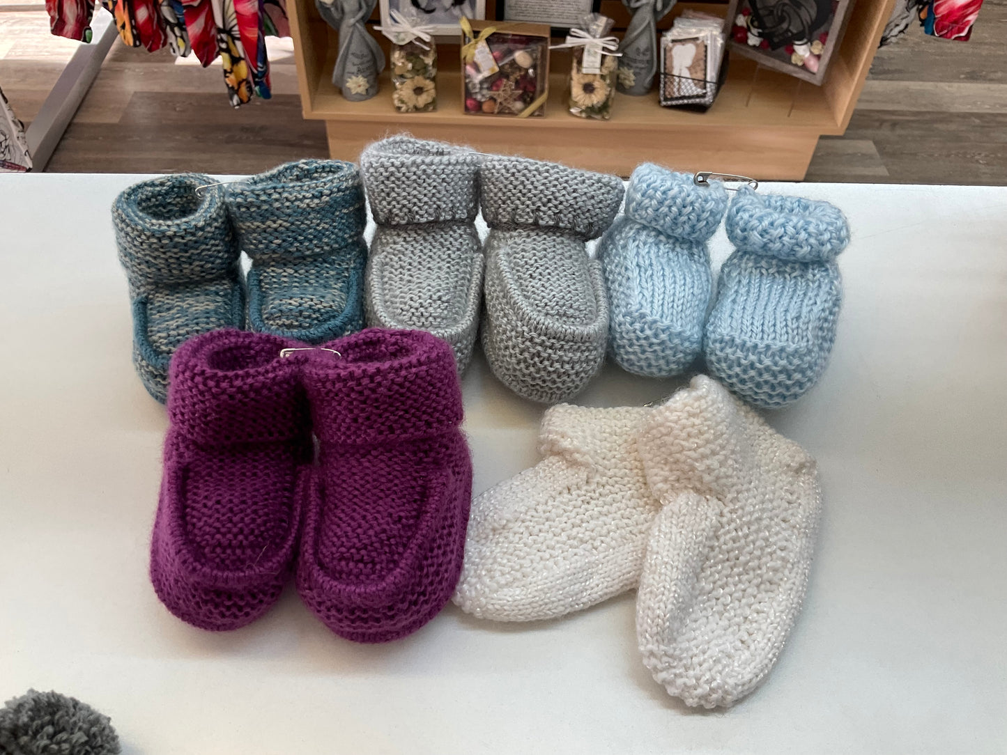 Knitted Baby Booties