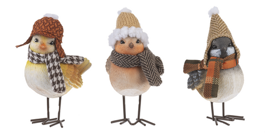 Cozy Birds Fall Figurines