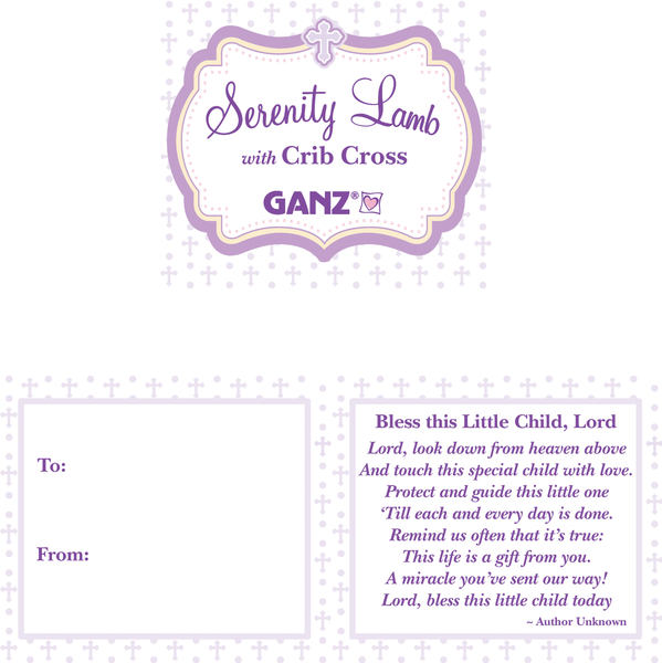 Serenity Lamb w/ Cross