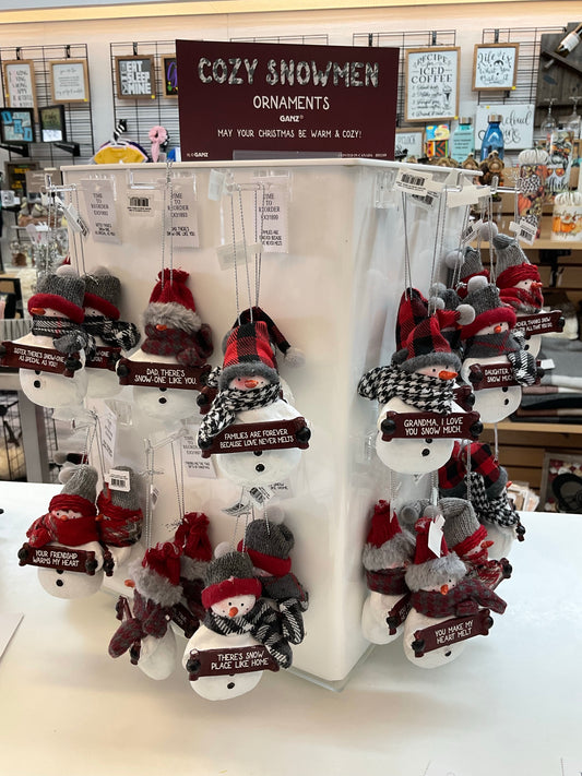 Cozy Snowman Ornaments
