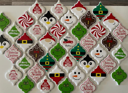 Christmas Arabesque Ornaments