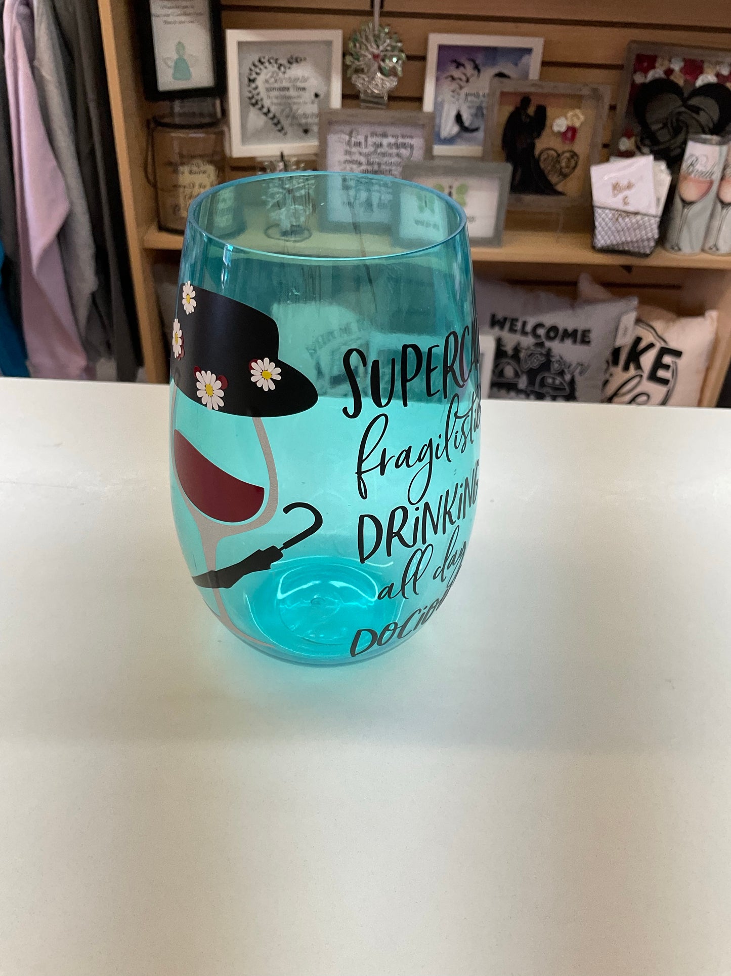 Large Plastic Wine Tumblers