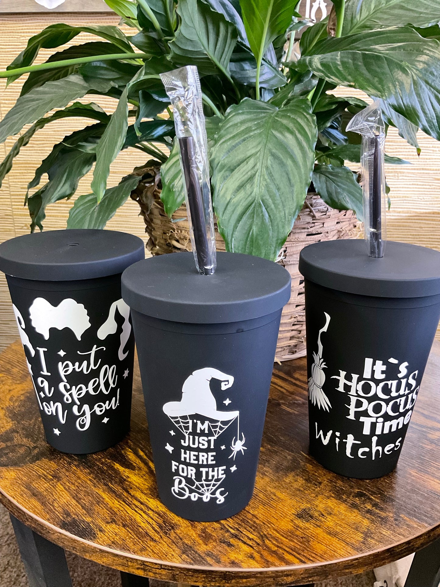 Black Halloween Tumblers