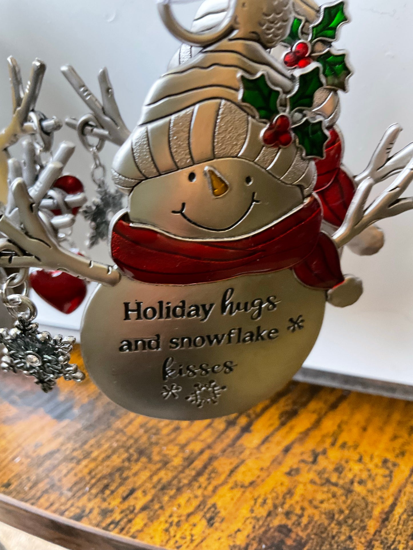 Swirls of Christmas Joy Snowmen Ornaments