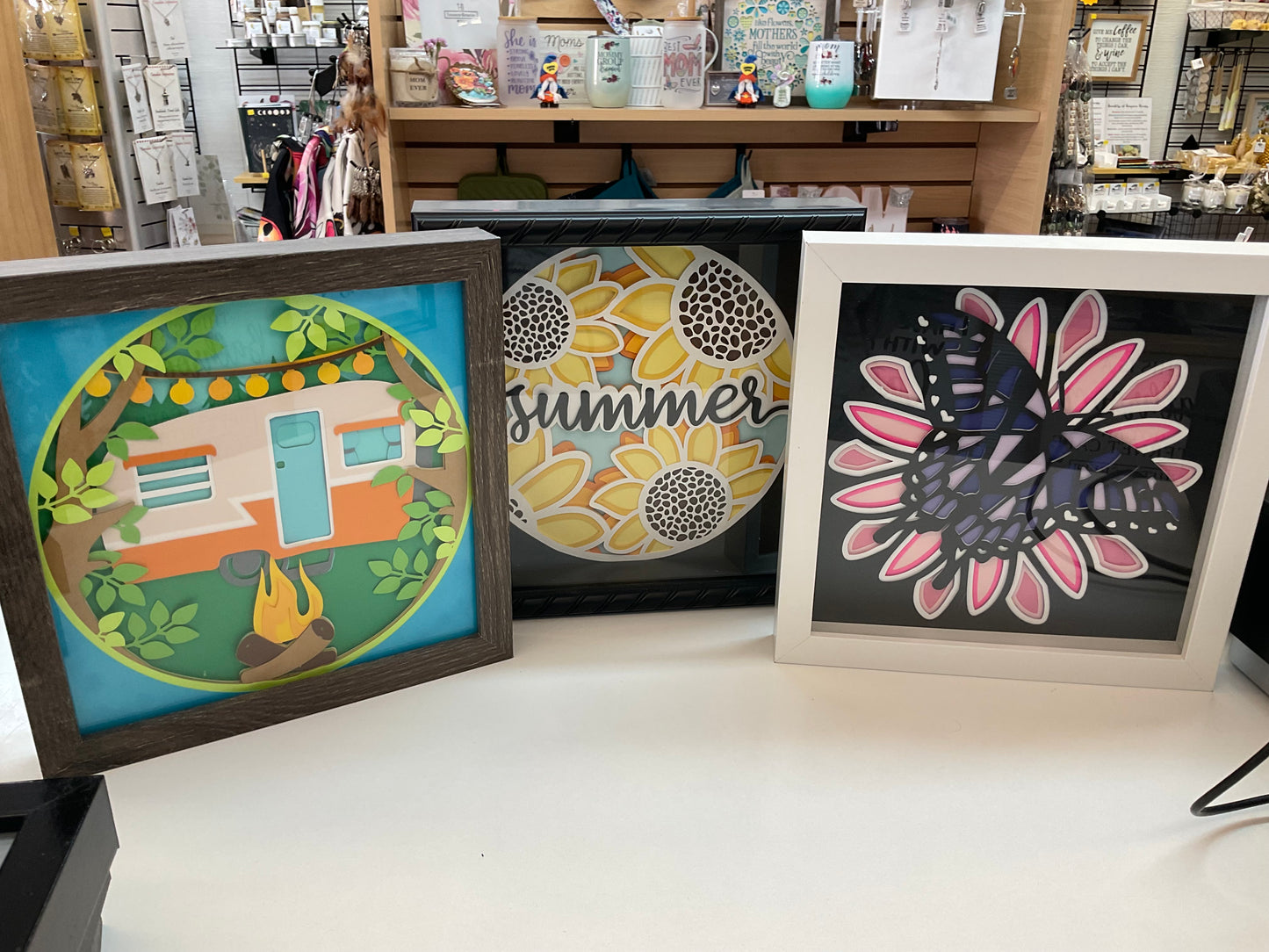 Summer Themed Shadow Boxes