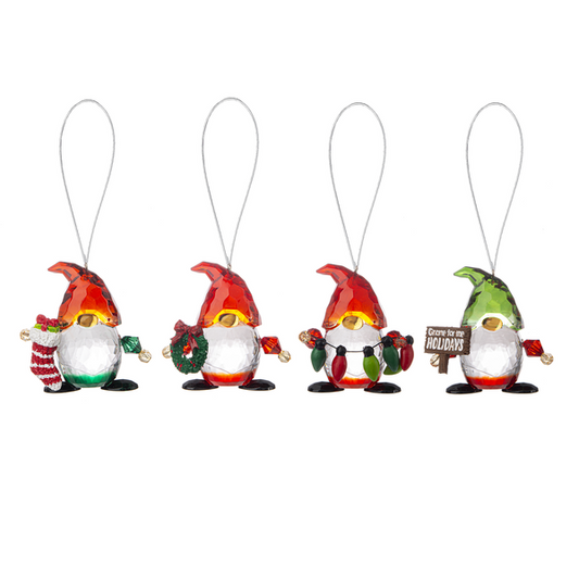 Crystal Expressions Festive Fun Gnome Ornaments