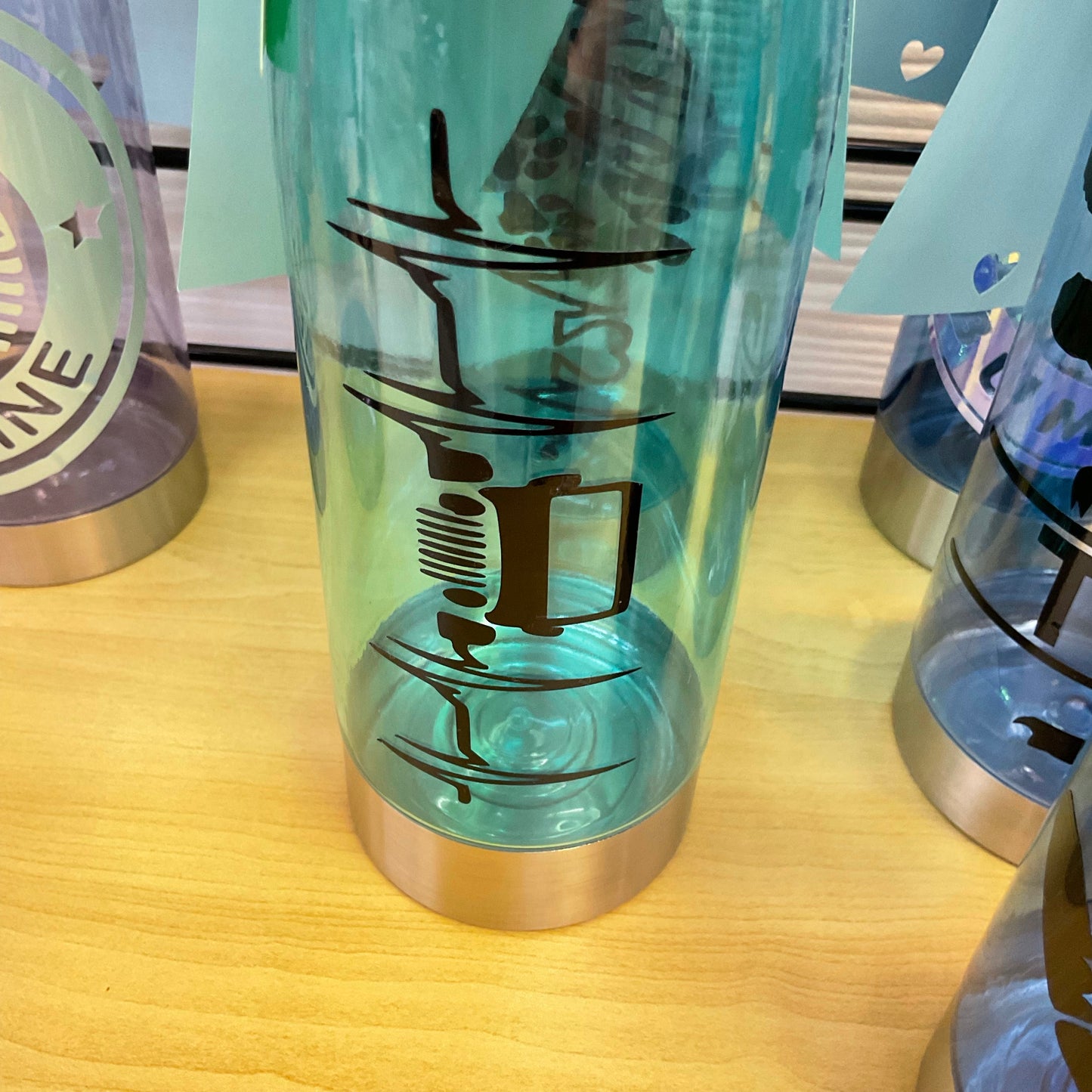 Coloured Plastic Water Bottle