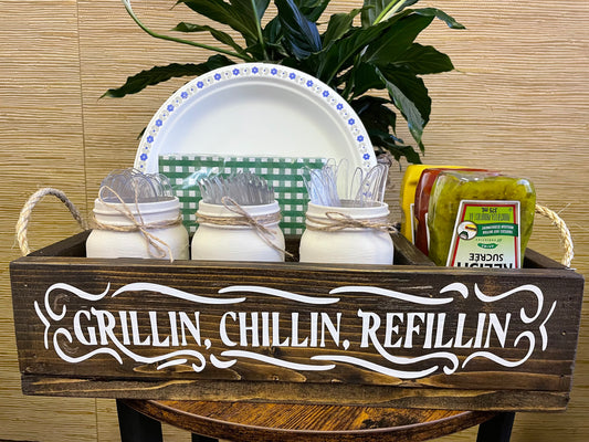 Grillin, Chillin, Refillin BBQ Caddy