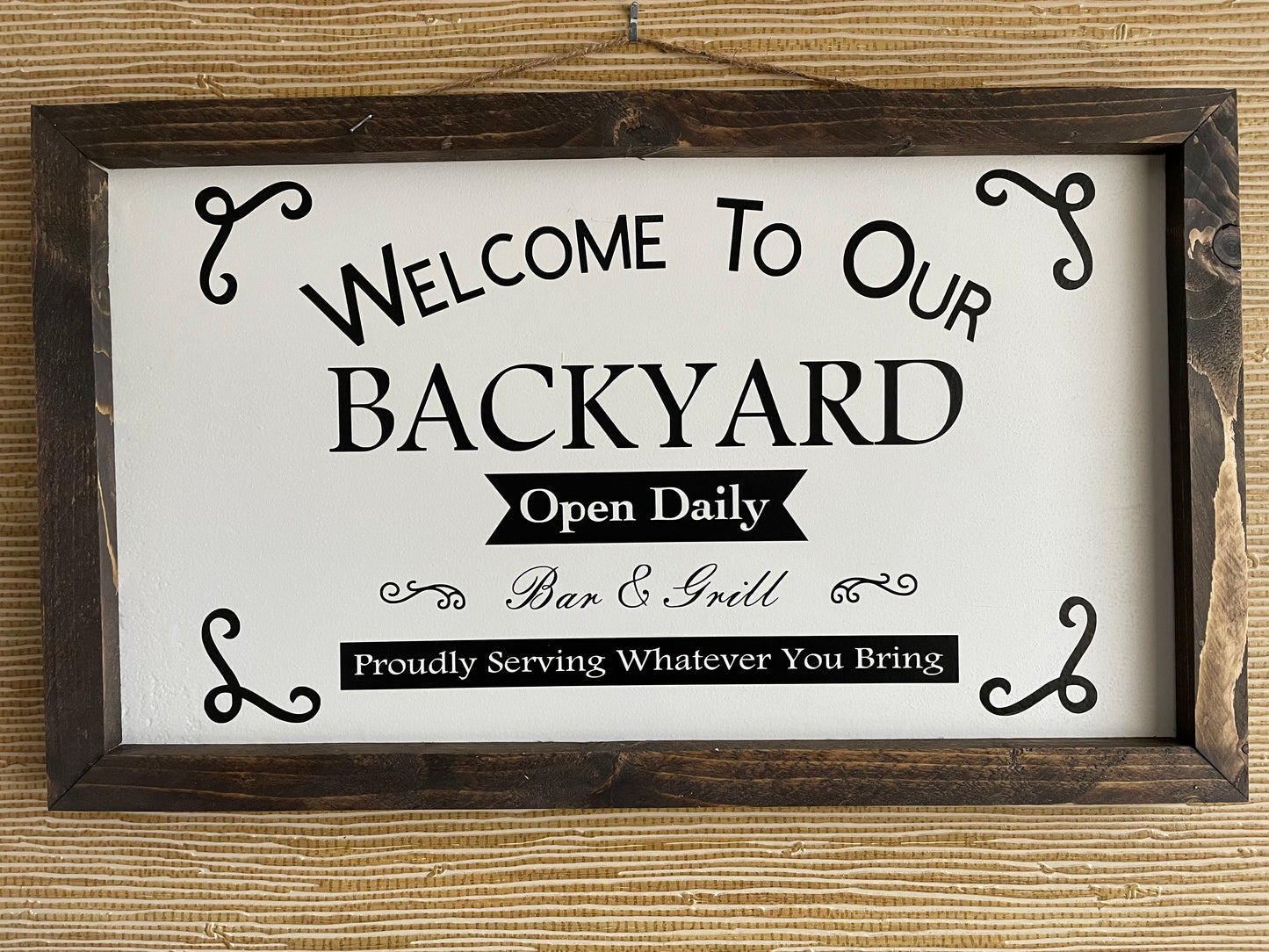 Welcome to our backyard