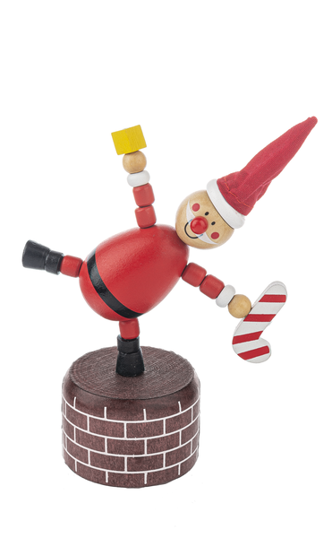 Christmas Wooden Push-Up Puppet