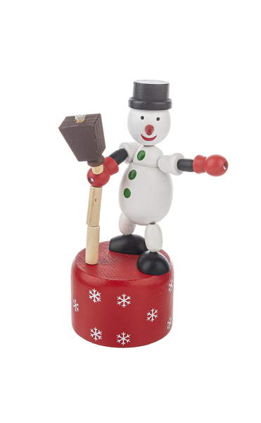 Christmas Wooden Push-Up Puppet
