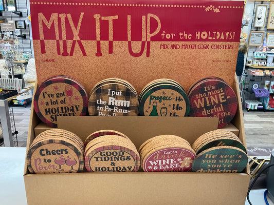 Holiday Cork Coasters