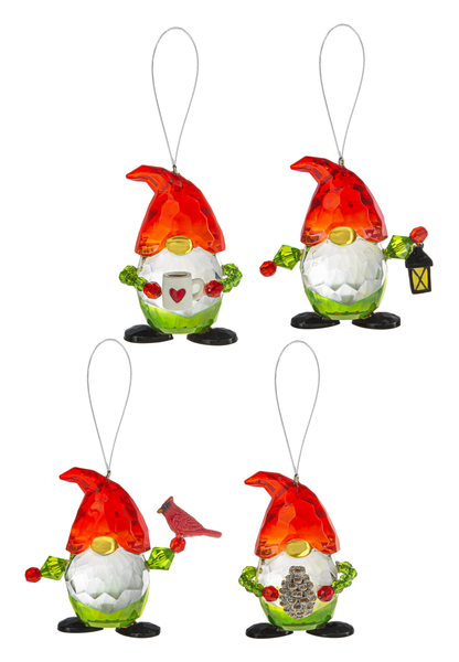 Crystal Expressions Holiday Gnome Ornaments