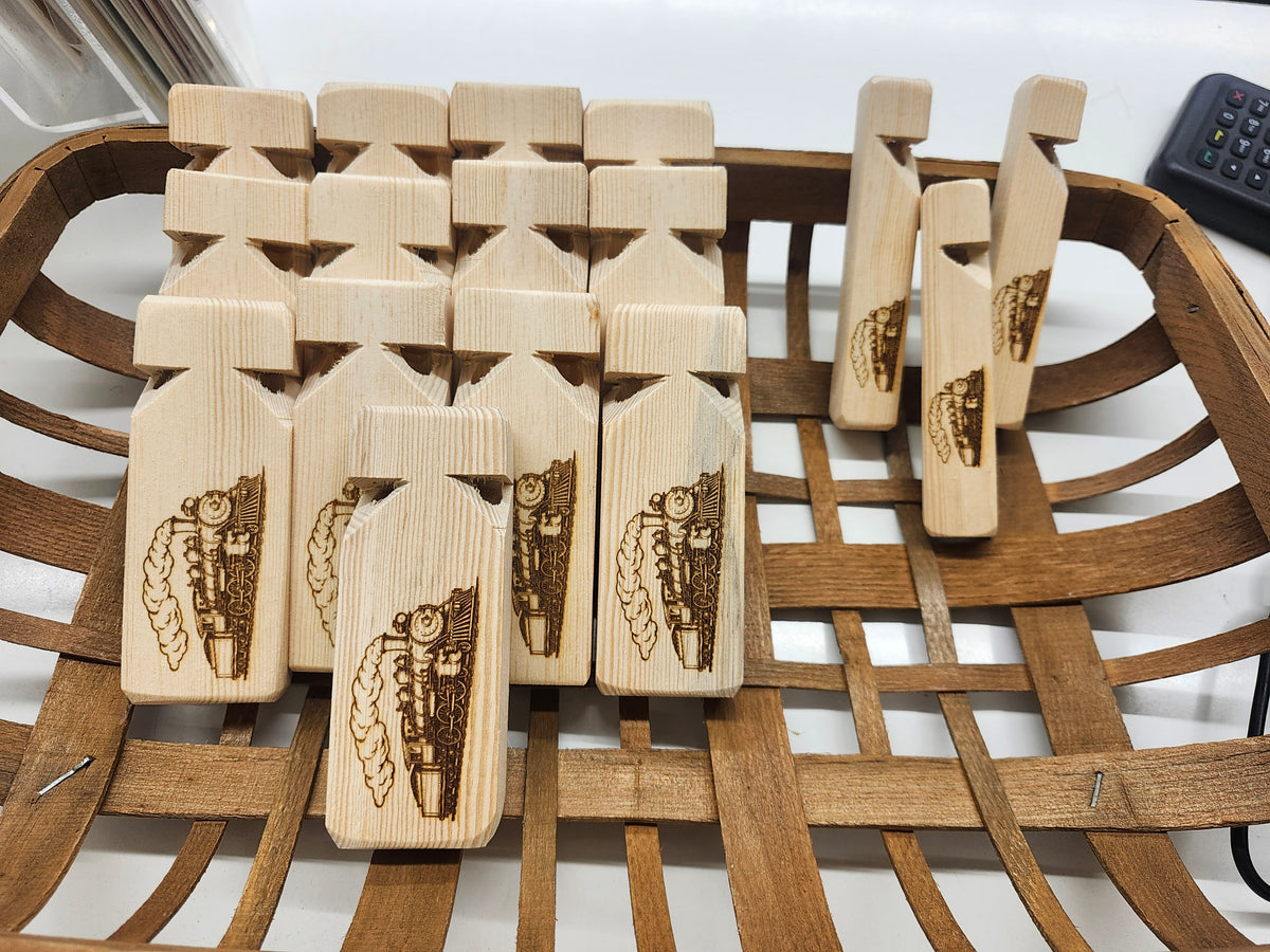 Wooden Train Whistles