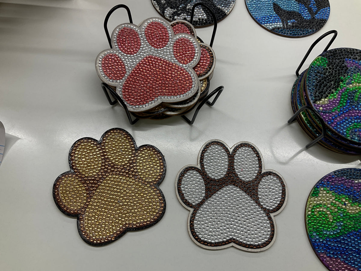 Diamond Art Coasters by Janice