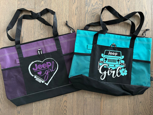 Zippered Tote Bags