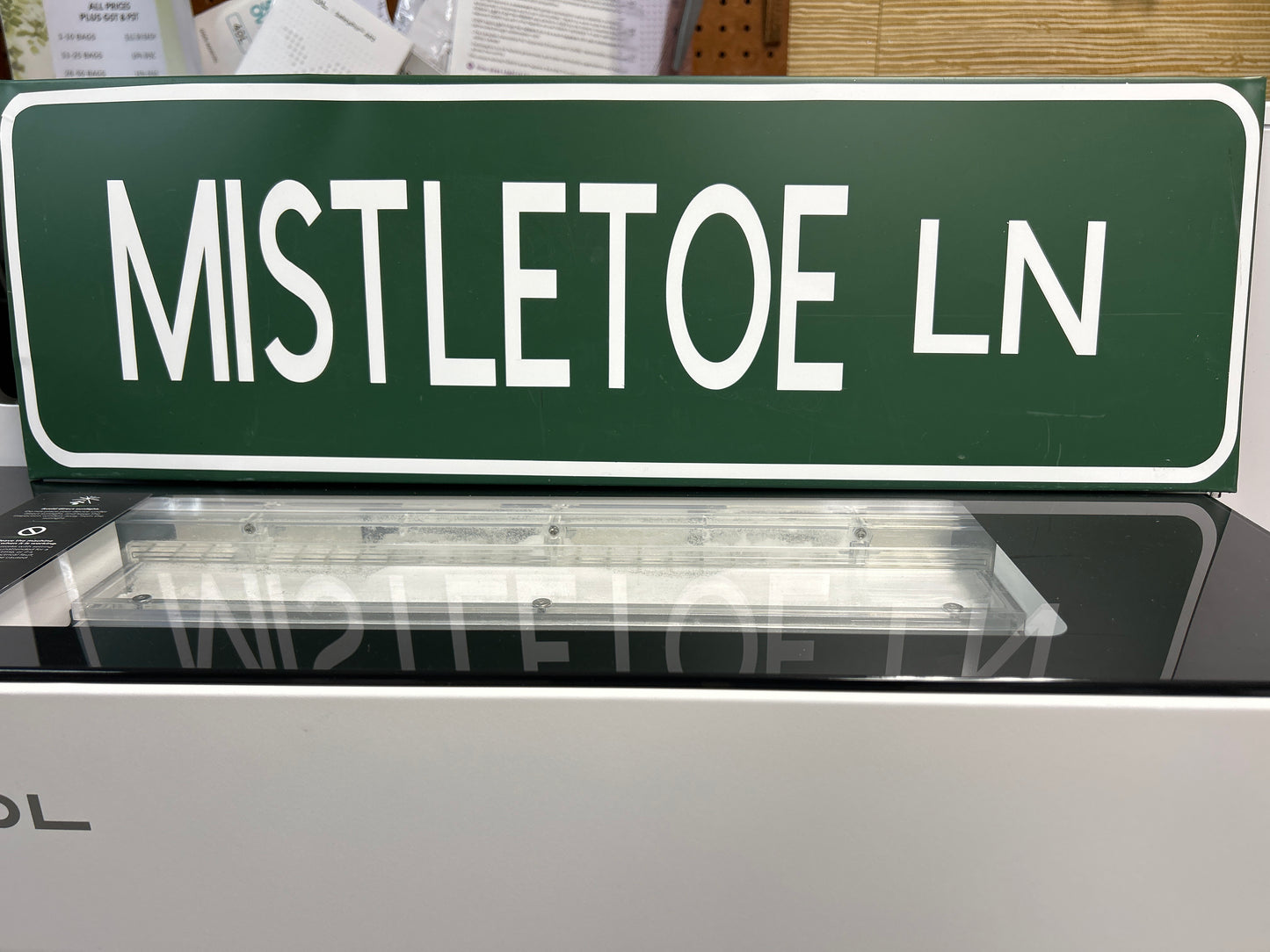 Mistletoe Lane Street Sign