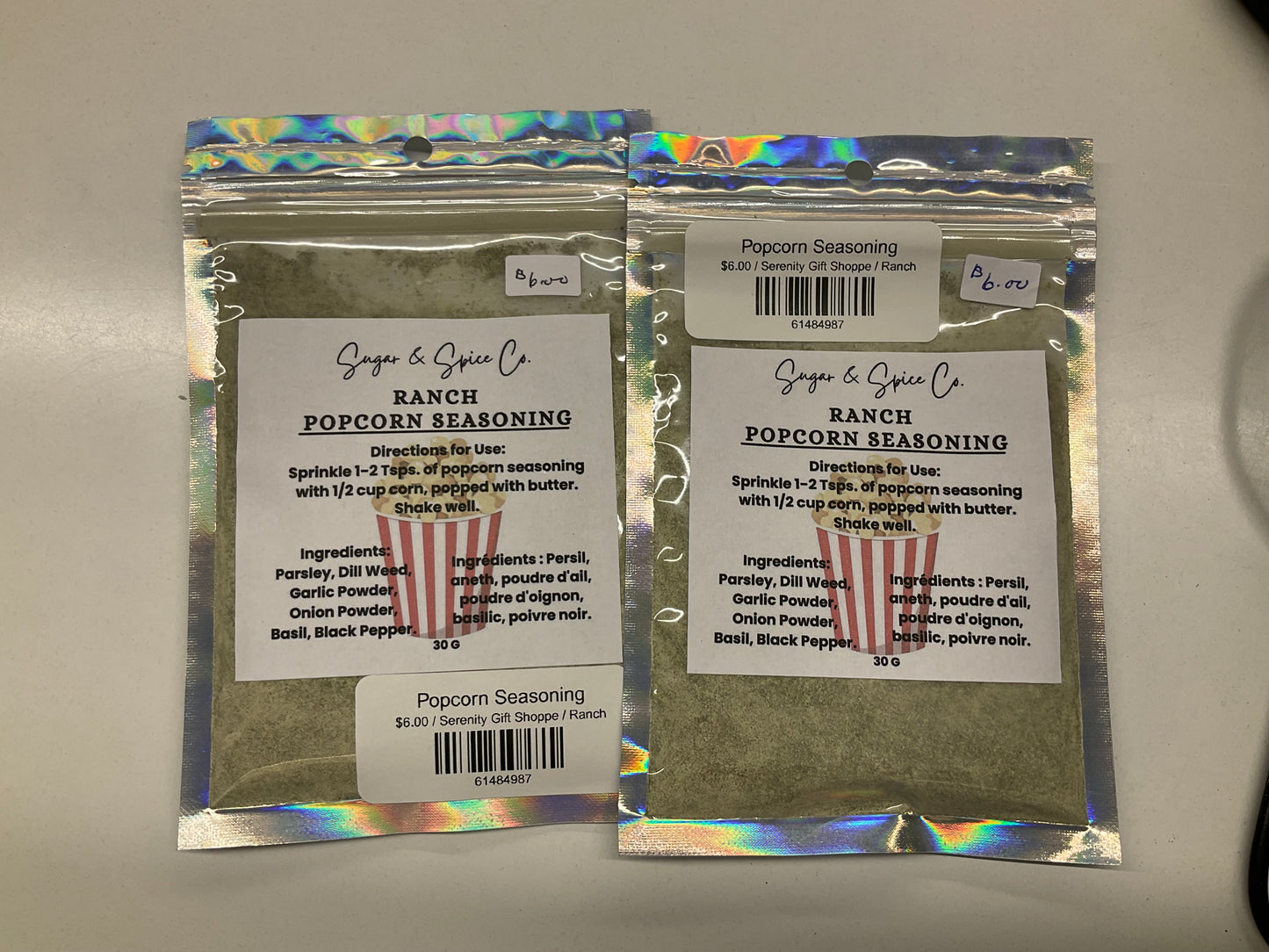 Popcorn Seasoning