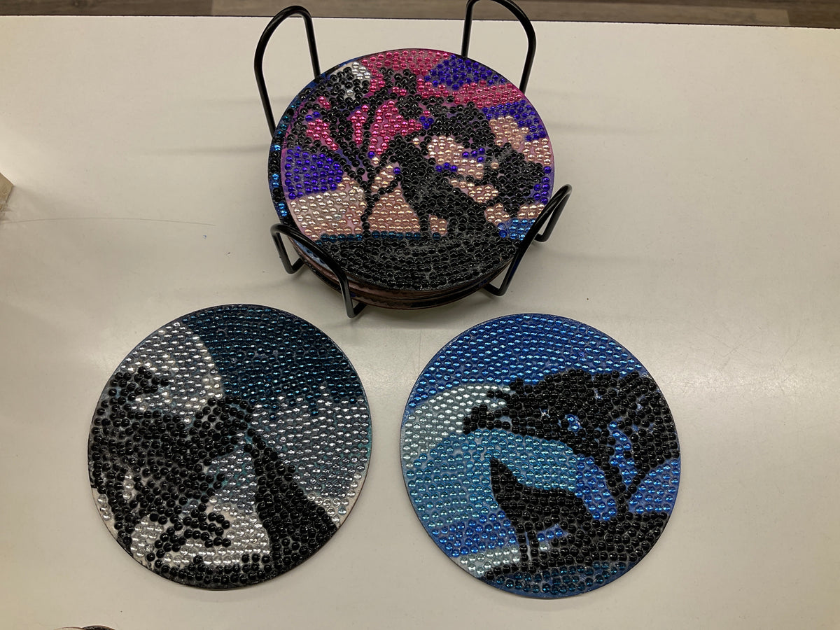 Diamond Art Coasters by Janice