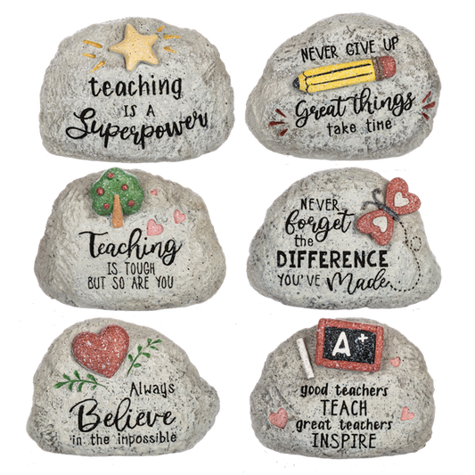 Teacher Pebble Paperweight Rocks