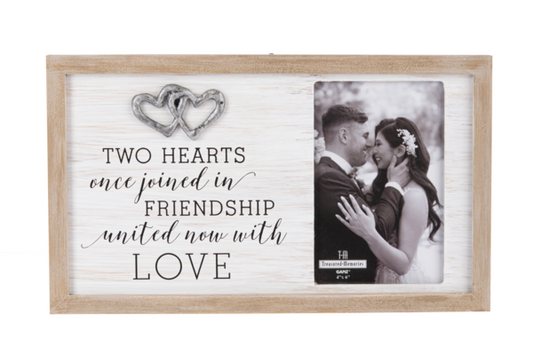 Two Hearts Bridal Photo Frame