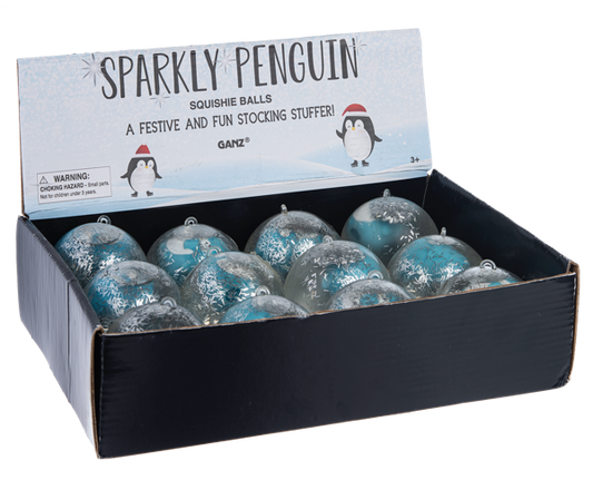 Sparkly Penguin Squishy Balls