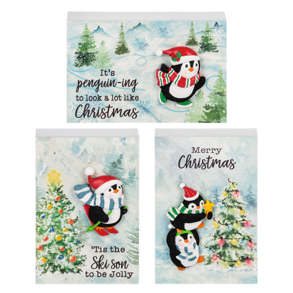 Penguin Party Painted Plaques