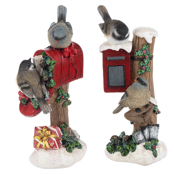 Bird Mailbox Figurines