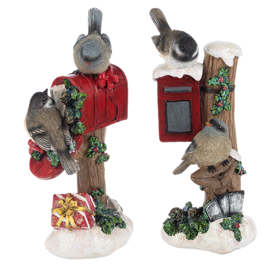 Bird Mailbox Figurines