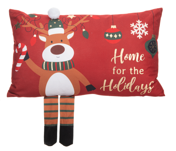 Reindeer Dangle Leg Pillow
