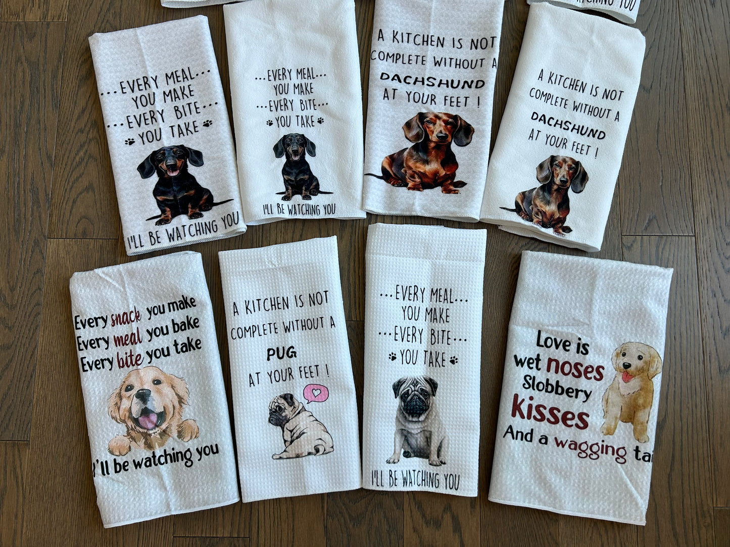 Dog Breed Cute Tea Towels