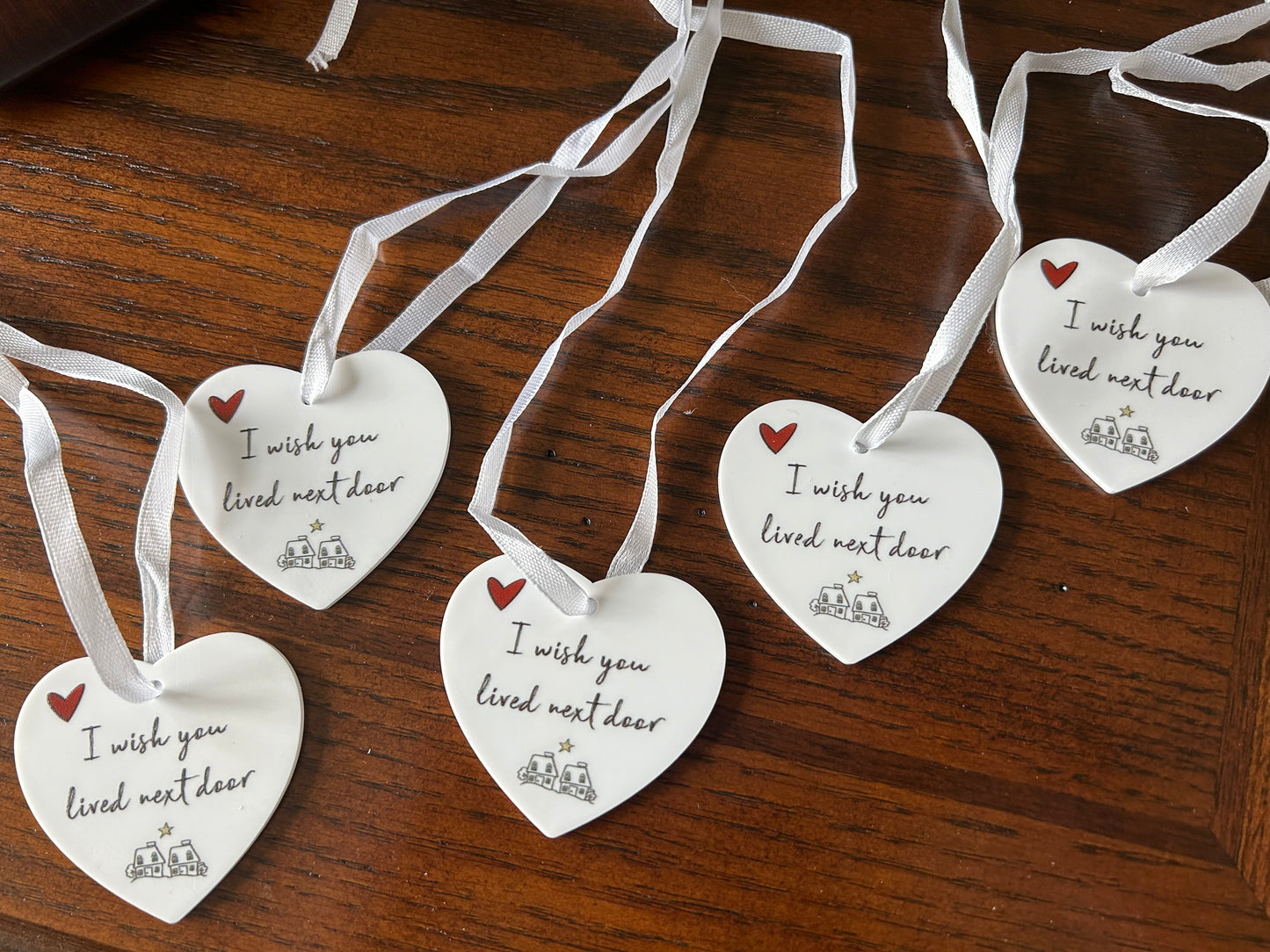 Mini Heart Acrylic Ornaments